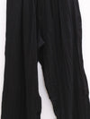BASERANGE French linen cotton FOLIO casual pants soft and comfortable BAS-TRFO-LC-SU25-Black